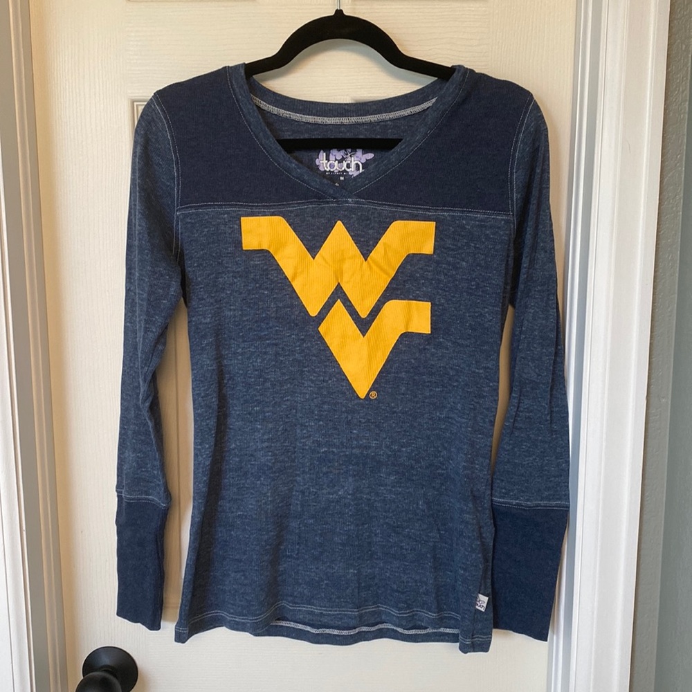 WVU Henley Long Sleeve T-Shirt